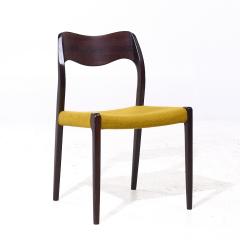  NIELS O MOLLER Niels Moller Model 71 Mid Century Danish Rosewood Dining Chairs Set of 6 - 4153354