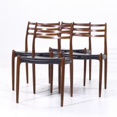  NIELS O MOLLER Niels Moller Model 78 Mid Century Danish Teak Dining Chairs Set of 4 - 4155167