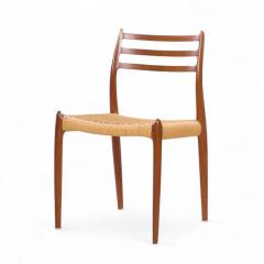  NIELS O MOLLER Niels Moller Model 78 Mid Century Danish Teak and Rope Dining Chairs Set of 8 - 4283744