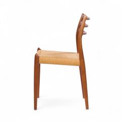  NIELS O MOLLER Niels Moller Model 78 Mid Century Danish Teak and Rope Dining Chairs Set of 8 - 4283746