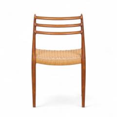  NIELS O MOLLER Niels Moller Model 78 Mid Century Danish Teak and Rope Dining Chairs Set of 8 - 4283747