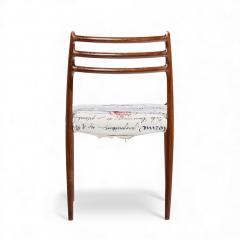  NIELS O MOLLER Niels Moller Model 78 Mid Century Rosewood Dining Chair - 4440227
