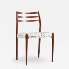  NIELS O MOLLER Niels Moller Model 78 Mid Century Rosewood Dining Chair - 4441048