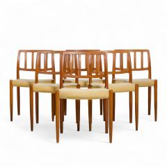  NIELS O MOLLER Niels Moller Model 83 Mid Century Danish Teak Dining Chairs Set of 6 - 4411284