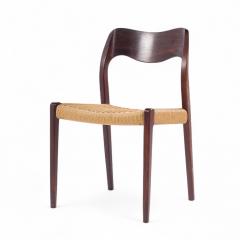  NIELS O MOLLER Niels Moller Model Mid Century Danish Rosewood and Cord Dining Chair - 4294342