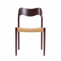  NIELS O MOLLER Niels Moller Model Mid Century Danish Rosewood and Cord Dining Chair - 4294343
