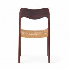  NIELS O MOLLER Niels Moller Model Mid Century Danish Rosewood and Cord Dining Chair - 4294347