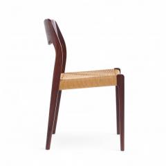  NIELS O MOLLER Niels Moller Model Mid Century Danish Rosewood and Cord Dining Chair - 4294349