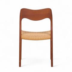  NIELS O MOLLER Niels Moller Models 55 71 Mid Century Danish and Rope Dining Chairs Set of 6 - 4307066