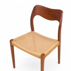  NIELS O MOLLER Niels Moller Models 55 71 Mid Century Danish and Rope Dining Chairs Set of 6 - 4307068