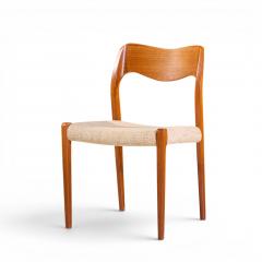  NIELS O MOLLER Niels Moller Models 55 and 71 Mid Century Danish Teak Dining Chairs Set of 12 - 4657400