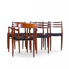  NIELS O MOLLER Niels Moller Models 75 and 78 Danish Teak Dining Chairs Set of 6 - 4528004