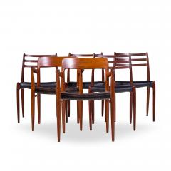  NIELS O MOLLER Niels Moller Models 75 and 78 Danish Teak Dining Chairs Set of 6 - 4528005