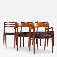  NIELS O MOLLER Niels Moller Models 75 and 78 Danish Teak Dining Chairs Set of 6 - 4528053