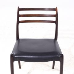  NIELS O MOLLER Niels Moller Models 78 62 Mid Century Danish Rosewood Dining Chairs Set of 6 - 4029993