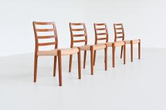  NIELS O MOLLER Niels Otto Moller model 85 dining chairs in teak Denmark 1960 - 3713669