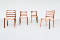  NIELS O MOLLER Niels Otto Moller model 85 dining chairs in teak Denmark 1960 - 3713670