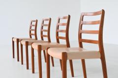  NIELS O MOLLER Niels Otto Moller model 85 dining chairs in teak Denmark 1960 - 3713675