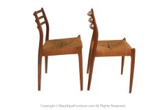  NIELS O MOLLER Pair Mid Century Niels Otto Moller Model 78 Teak Chairs - 3285764