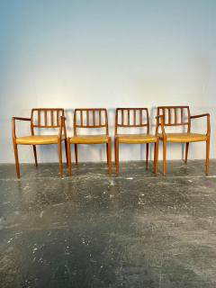  NIELS O MOLLER Set of 4 Niels Moller Dining chairs Model 83 and 66 in Teak - 4032429