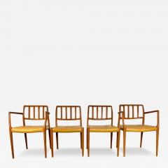  NIELS O MOLLER Set of 4 Niels Moller Dining chairs Model 83 and 66 in Teak - 4034094