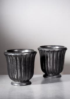  Nafveqvarns Bruk Bengt Wallde pair of cast iron garden urns for N fveqvarns Bruk Sweden - 2711238