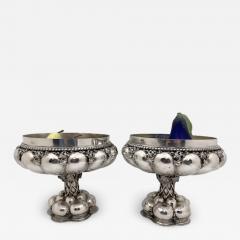  Neresheimer German Continental Silver Pair of 19th C Compotes Footed Centerpiece Bowls - 3241378