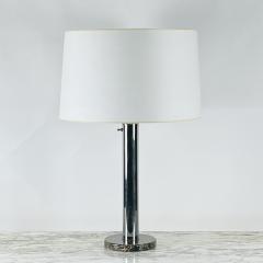  Nessen Studios Large Bauhaus or Art Deco Style Chrome and Marble Table or Desk Lamp - 3729208