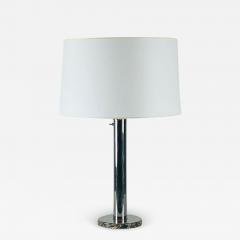  Nessen Studios Large Bauhaus or Art Deco Style Chrome and Marble Table or Desk Lamp - 3731647