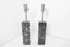  Nessen Studios Pair of Marble Table Lamps by Nessen Studio - 1274867