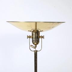  Nessen Studios Pair of Mid Century Articulating Polished Brass Torchieres signed Nessen Studios - 4719792