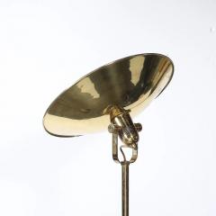  Nessen Studios Pair of Mid Century Articulating Polished Brass Torchieres signed Nessen Studios - 4719793