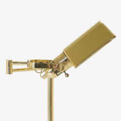  Nessen Studios Polished Brass Reading Lamps by Nessen Pair - 754667