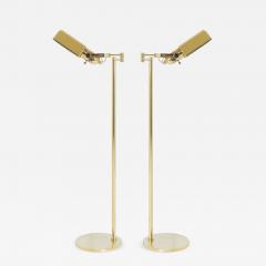  Nessen Studios Polished Brass Reading Lamps by Nessen Pair - 755085