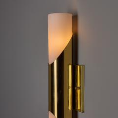  Neuhaus Leuchten Pair of 1960s Neuhaus Leuchten Glass and Brass Sconces By Rolf Krueger - 4590918