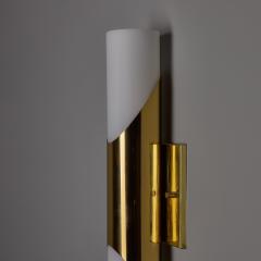  Neuhaus Leuchten Pair of 1960s Neuhaus Leuchten Glass and Brass Sconces By Rolf Krueger - 4590922