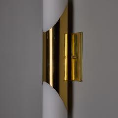  Neuhaus Leuchten Pair of 1960s Neuhaus Leuchten Glass and Brass Sconces By Rolf Krueger - 4590923