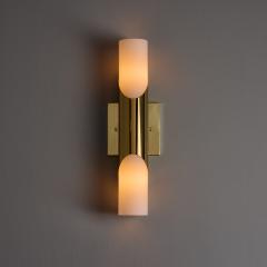  Neuhaus Leuchten Pair of 1960s Neuhaus Leuchten Glass and Brass Sconces By Rolf Krueger - 4590926