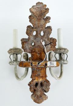  Niermann Weeks Nierman Weeks Faux Wood Acanthus Leaf Scones for Luminaire 2 Pairs Available - 4205438
