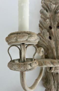  Niermann Weeks Nierman Weeks Faux Wood Acanthus Leaf Scones for Luminaire 2 Pairs Available - 4205448