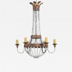  Niermann Weeks Niermann Weeks Crystal Wrought Iron 12 Light Chandelier - 4062489