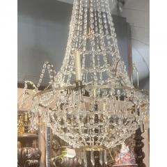  Niermann Weeks Niermann Weeks French Crystal Greek Key Basket Crown Chandelier - 3670687