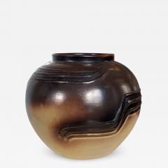  Nittsjo Art Deco Vase in Earthy Browns by Erik Mornils for Nittsjo - 2838330