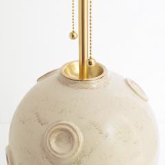  Nittsjo JERK WERKMASTER PAIR OF SWEDISH ART DECO CERAMIC LAMPS for Nittsj  - 4643201