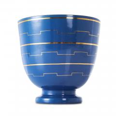  Nittsjo Modern Classicism Vase with Gilded Greek Key Stripes by Nittsjo - 2830608