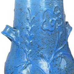  Nittsjo Swedish Modern Vase in Cerulean Glaze by Nittsj Keramik - 3602406