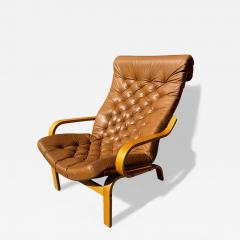  Noboru Nakamura Bentwood Noboru Nakamura Poem Leather Lounge Chair - 4521939