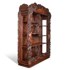  Noguchi of Yokohama A superb Meiji period hard wood display cabinet by Noguchi of Yokahama - 1718923