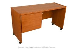  Nordisk Andels Eksport Mid Century Danish Teak Desk - 3367864