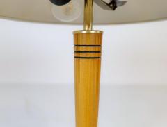  Nordiska Kompaniet Art Deco Brass and Birch Table Lamp Nordiska Kompaniet Sweden 1940s - 2694361